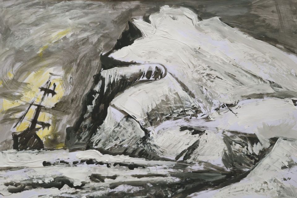 Ullrich Wannhoff - Die St. Peter segelt an den Klippen vorbei Ullrich Wannhoff - Die St. Peter segelt an den Klippen vorbei